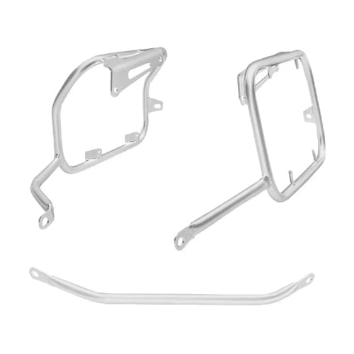 Hinterradgepäckträger Für Trk702x Pannier Halterung Motorrad Top Case Rack Gepäck Box Toolbox Unterstützung Halter Rahmen Motorrad Gepäckträger(Silver Pannier Rack) von LPKGHBZNT