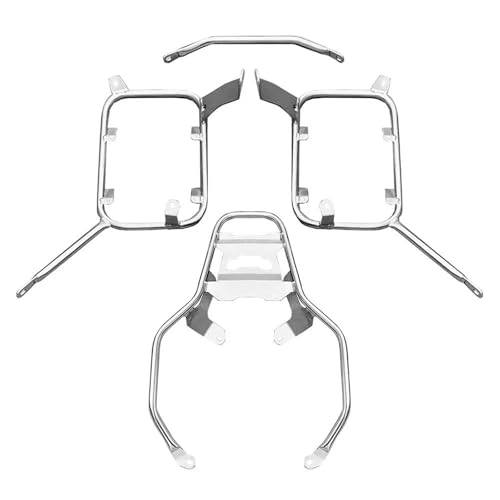Hinterradgepäckträger Für Versys650 2010 2011 2012 2013 2014 Motorrad Top Case Rack Packtaschen Gepäck Box Halterung Fracht Unterstützung Halter Motorrad Gepäckträger(Silver One Set) von LPKGHBZNT