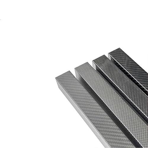 Kohlefaserrohr, 1 Stück Länge 600 mm 3K Vollcarbon-Vierkantrohr, glänzend matte Oberfläche, for den Hausgarten Kohlefaserrohre (Größe: 18 x 18 x 16 Twill matt)(10X10X8 Plain matt) von LPLPL