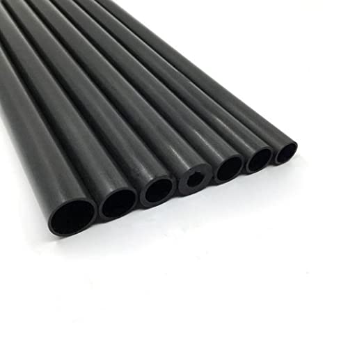 Kohlefaserrohr, 4 Stück Kohlefaserrohr, 2 mm/2,5 mm/3 mm/4 mm/5 mm/6 mm Hohlrohr-Kohlerohre, for Drachenmodell RC-Modellflugzeug DIY Quadcopter (Größe: 6 mm x 4,1 mm)(6mmX5mm) von LPLPL