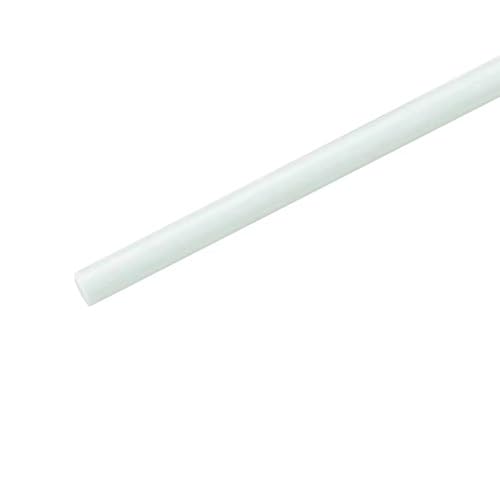Premium-Fiberglasstäbe, 1 Stück weiße Glasfaserstäbe, Fiberglasstäbe, 4 m, for Heimtextilien, Dekorationsmaterial, massive Fiberglasstäbe (Größe: 6 mm)(5mm) von LPLPL