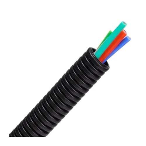 Wellrohr, 1 Meter PP-Wellrohr AD 7,5–34,5 mm Autokabel, hitzebeständiges Isolierrohr, Kabelbaum-Schutzhülle (schwarz offen, AD 18,5 x ID 14,3 mm)(Black Closed,AD 13 x ID 10mm) von LPLPL