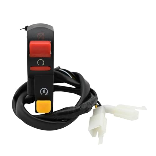 Universal ATV Motorcycle Compatible Electric Start Stopp -Schalter mit Starterknopf und Lichtschalter für Scheinwerfer Universal ATV Motorcycle Compatible Electric Start Stopp -Schalter mit Starterknopf und Lichtschalter für Scheinwerfer von LPLRBKWQ