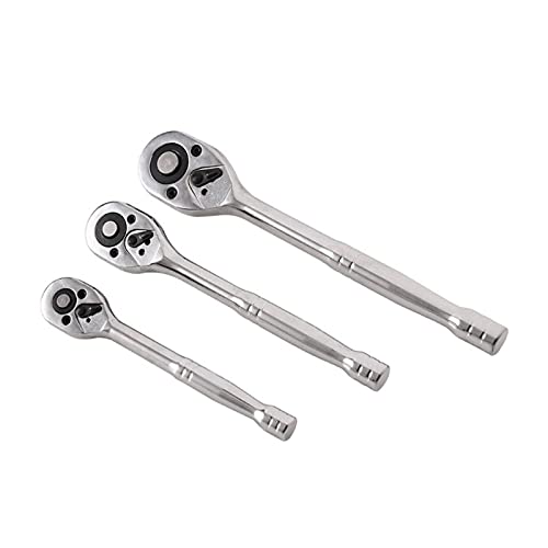 LPMPCZKZGF 1 Stück Schnellspanner-Ratschengriffe zur Verwendung for gemeinsamen Sockelsätzen 1/2 "1/4" 3/8 "Blechwerkzeuge Set Werkzeuge für Werkzeug von LPMPCZKZGF