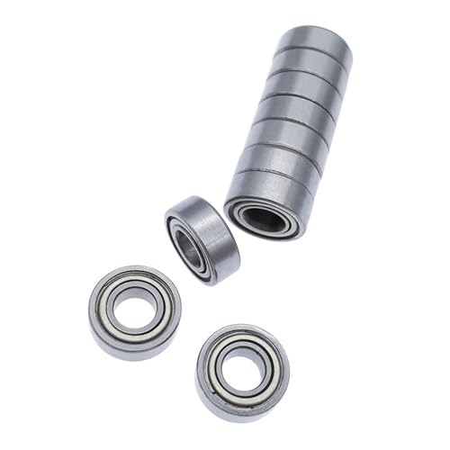 LPMPCZKZGF 10 Stück MR115 Miniaturlager 5 x 11 x 4 mm Kohlenstoffstahl-Rillenkugellager for 3D-Drucker funktionale mechanische Teile Lager von LPMPCZKZGF
