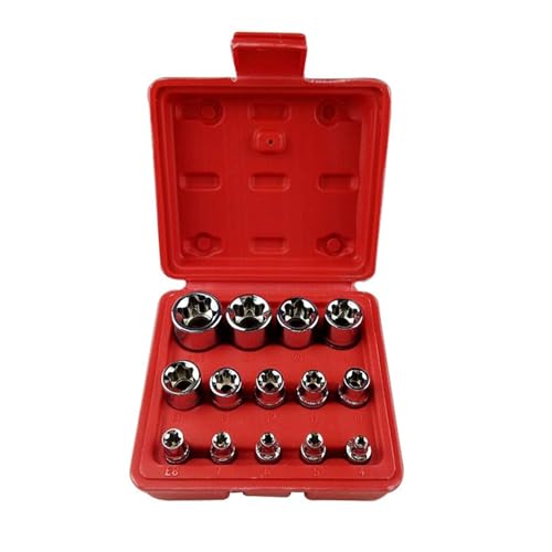 LPMPCZKZGF 14 Teile/Satz weibliche E-Typ Bit Sockets Schraubenschlüsselkopf E4 - E24 1/4 "3/8" TORX Star Sleeve Set Auto Reparatur Handwerkzeuge Werkzeuge für Werkzeug LPMPCZKZGF 14 Teile/Satz weibliche E-Typ Bit Sockets Schraubenschlüsselkopf E4 - E24 1/4 "3/8" TORX Star Sleeve Set Auto Reparatur Handwerkzeuge Werkzeuge für Werkzeug von LPMPCZKZGF