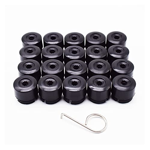 LPMPCZKZGF 20 stücke 19mm Auto Radmutter Auto Nabe Schraube Abdeckung Schutzkappen Radmutter Bolzenkopfabdeckkappen Kompatibel for Vw. Kompatibel for dem Transporter T5 T6 2003-2020 Kunststoffverschlü von LPMPCZKZGF