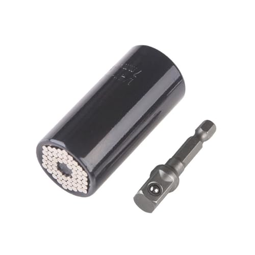 LPMPCZKZGF 7–19 mm Universal-Drehmomentschlüssel-Kopf-Set Magic Key Grip Stecknuss-Bit Bohrmaschine Ratsche Buchsenschlüssel Multi-Handwerkzeuge Hülsenfassung(schwarz) von LPMPCZKZGF