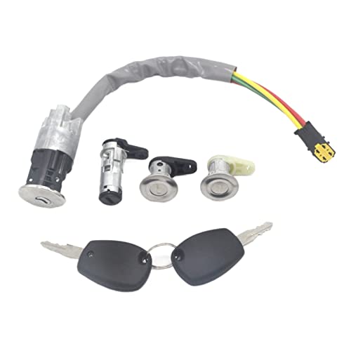 LPMPCZKZGF 80601410. 8R 6001549589 487004353R 36.451.600 Full Set Zündschalter Heckklappe Kompatibel for Renault Kompatibel for Dacia Kompatibel for Logan Schlösser und Beschläge(Lock Set 6pcs) von LPMPCZKZGF