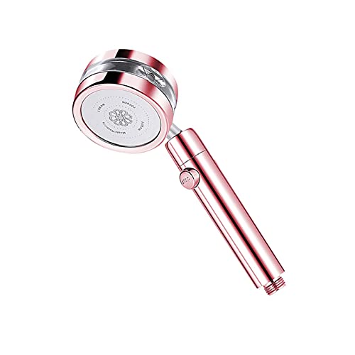 LPMPCZKZGF Druckerhälfte Duschkopf Hochdruck abnehmbar 360 ° rotierender Strahlung Duschkopffilter for Wasser Badezimmer Bad Duschdüse Dusche(Pink) von LPMPCZKZGF