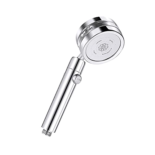 LPMPCZKZGF Druckerhälfte Duschkopf Hochdruck abnehmbar 360 ° rotierender Strahlung Duschkopffilter for Wasser Badezimmer Bad Duschdüse Dusche(Silver) von LPMPCZKZGF