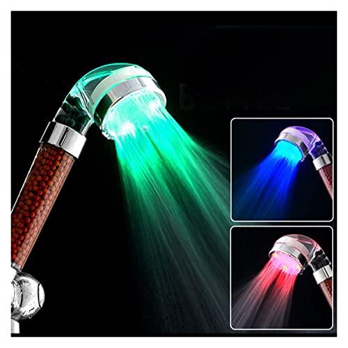 LPMPCZKZGF Dusche SPA Duschkopf Druckersparung Wassereinsparung Temperaturkontrolle Bunte Handheld Großer Regen Dusche Dusche(Temperature Control) von LPMPCZKZGF