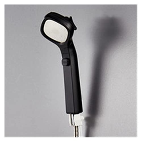 LPMPCZKZGF Eine Taste for Anhalten der Wasserduscheköpfe Wassereinsparung Handheld SPA Einstellbare 4 Funktion Hochdruck-Duschkopf-Badezimmer Dusche(schwarz) von LPMPCZKZGF