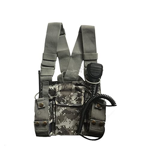 LPMPCZKZGF Einstellbare Nylon Walkie Talkie-Tasche Brustrucksack-Taschen-Halter-Tragetasche for Verschiedene Zwei-Wege-Radio Intercom-Tasche LPMPCZKZGF Einstellbare Nylon Walkie Talkie-Tasche Brustrucksack-Taschen-Halter-Tragetasche for Verschiedene Zwei-Wege-Radio Intercom-Tasche von LPMPCZKZGF