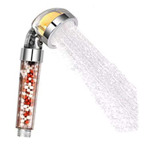 LPMPCZKZGF Filter Hochdruckrettung Wasser Duschkopf Badezimmer Ionische Mineralperlen for Vitamin C Dusche Zitronenaroma Handheld SPA Schauen Dusche(Set A) von LPMPCZKZGF