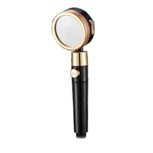 LPMPCZKZGF Handgegend Druckdusche Sprinkler for den regnerischen Haushalts-Single Head Duschkopf Kleine Taille Druckfilter-Badezimmer Dusche(schwarz) von LPMPCZKZGF