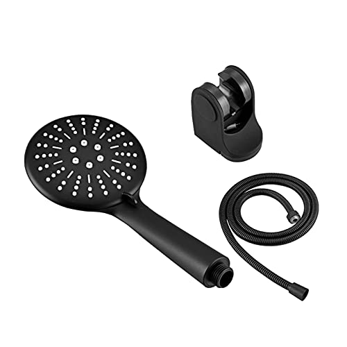 LPMPCZKZGF Hochdruckbad Dusche + 1,5 Meter Schlauch Regen Duschkopf Einstellbare Handdüsenfilter for Wasserspray for Halterungsbasis Dusche(Black 3-in-1) von LPMPCZKZGF