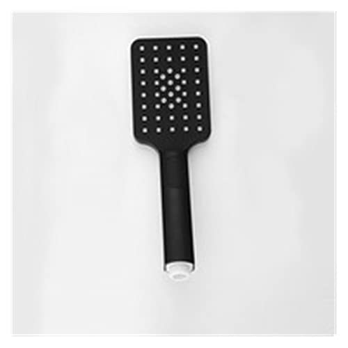 LPMPCZKZGF Multifunktions-Badezimmer-Square Handheld-Dusch-Spray-Kopf-Reinigungs-Duschset for Gleitstange und Duschschlauch schwarz Dusche(Hand Shower only) von LPMPCZKZGF