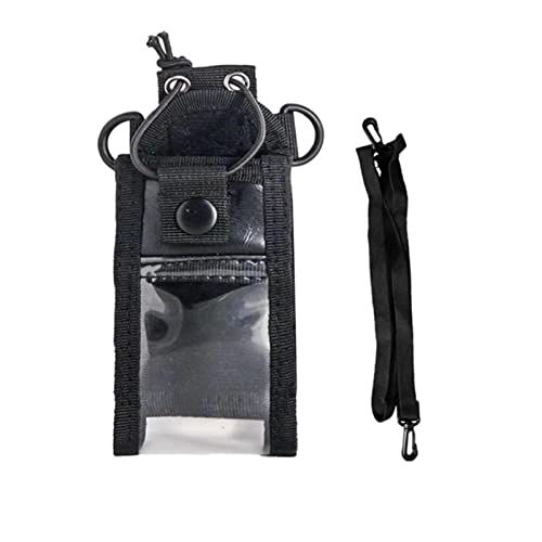 LPMPCZKZGF Nylon Schulterhalter Walkie Talkie Radiosack for Baofeng UV-9R Plus kompatibel UV-XR BF-A58 UV-5R UVB2 Weiche Lederhalter Intercom-Tasche(1PCS) von LPMPCZKZGF