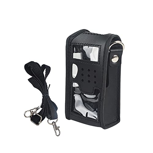 LPMPCZKZGF Walkie Talkie Accessoires Soft Shell-Leder-Trag-Stand-Radio-Cover kompatibel for Baofeng Walkie Talkie UV-5R, UV-5RB Intercom-Tasche von LPMPCZKZGF