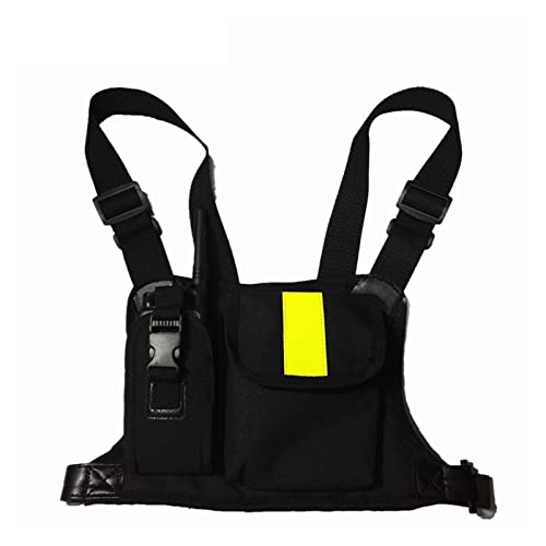 LPMPCZKZGF Zwei-Wege-Funkkoffer for Walkie-Talkie-Brust-Taschen-Rucksack-Handy-Radio-Ständer-Tasche GP340 CP04 BF UV-5R 888S Intercom-Tasche(Reflective Green) von LPMPCZKZGF