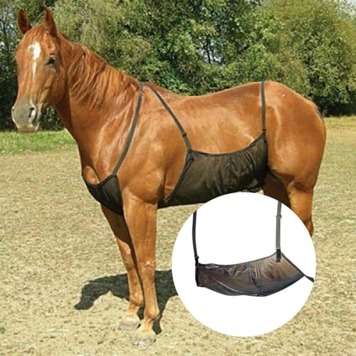 Pferdebauchbänder | -Bauchschutz |Pferdefliegendecken | Elastische Pferdebauchdecken | Schutznetz Für Erwachsenen Pferdebauch | Pferdefliegendecke Pferdebauch-Schutzhülle Pferdebauchbänder von LPORF