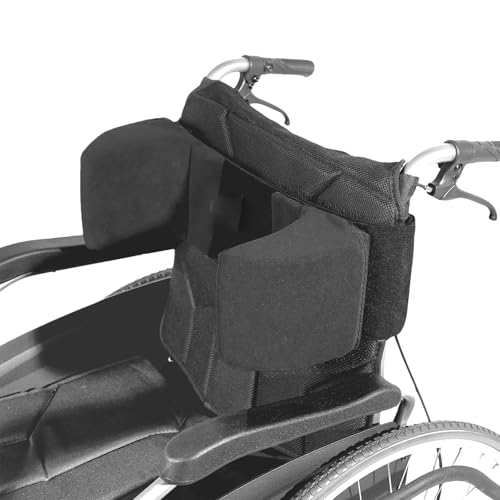 LPRYAO Seitliche Stütze für Rollstühle | Stützkissen Körperstütze Seitenstütze für Rollstuhl | Universal Rollstuhl Sitzkissen Seitliche Stütze Kissen (Schwarz) von LPRYAO