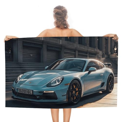 LPSADGF Urban Sports Auto-Strandtuch – schnell trocknendes Mikrofaser-Reisehandtuch (129,5 x 78,7 cm), ultra saugfähig, kompakt und leicht, Pool-Handtücher für Schwimmen, Camping, Pool, einfach zu von LPSADGF