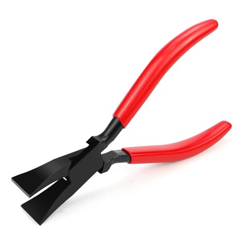 LPZMPZ Falzzange 180 Grad Abkantzange Blechzange Breit 22 mm Blechbiegezange Biegezange mit Rutschfestem Griff Dachdecker Werkzeug zum Biegen und Glätten von Blechen (Rot 180°) von LPZMPZ