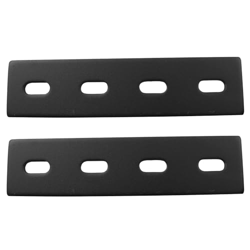 LQ Industrial 2 schwarze flache Metallhalterungen, 38 x 155 mm, Möbelbefestigungsbeschläge für die Reparatur von Kleiderschränken, Fenstern und Stühlen LQ Industrial 2 schwarze flache Metallhalterungen, 38 x 155 mm, Möbelbefestigungsbeschläge für die Reparatur von Kleiderschränken, Fenstern und Stühlen von LQ Industrial
