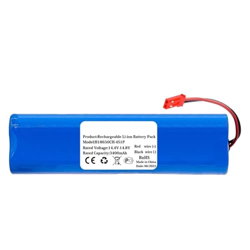 14,8 V 3400 MAh Roboterstaubsauger-Teile-Akku 18650B4-4S1P-AGX-2, Kompatibel Mit ILIFE, V3s Pro V50 V5s Pro V8s X750 ZACO V3 V40 V5X Akku-Ersatz(3400mAh) von LQIYLQNR