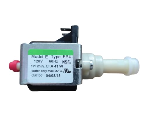 Induktionswasserpumpe For Kaffeemaschinen, Kompatibel Mit ULKA, EP4 EP5 EP4FM AC120V 230V 41W 48W Magnetpumpe Wasserpumpe Kaffeemaschine Elektromagnetische Wasserpumpe Teileersatz(EP4 120V 48W 60Hz) von LQIYLQNR