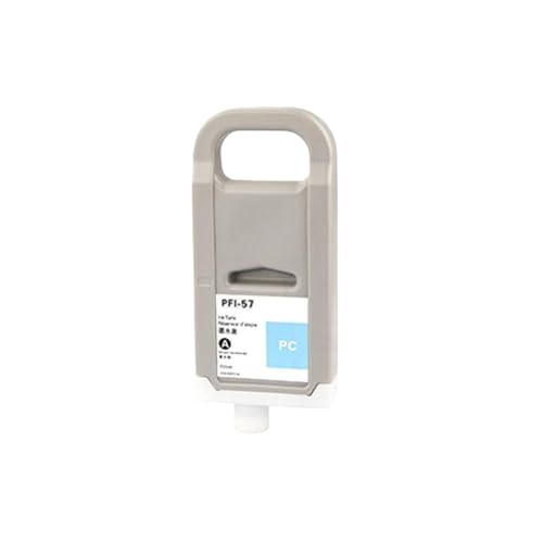 LQNXAVUD 700 ml kompatible Pigmenttintenkassette PFI57 PFI-57 PFI 57 Kompatibel mit Pro 520 540 Drucker Nachfülltinte Ersatz(1Photo Cyan) von LQNXAVUD