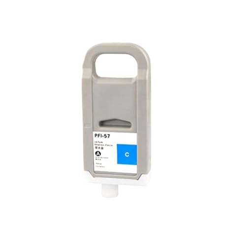 LQNXAVUD 700 ml kompatible Pigmenttintenkassette PFI57 PFI-57 PFI 57 Kompatibel mit Pro 520 540 Drucker Nachfülltinte Ersatz(Cyan) von LQNXAVUD