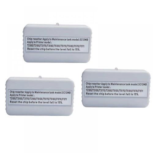 LQNXAVUD Kompatible Wartungs -Chip -Resetter Kompatibel mit F570 F571 T3170 T5170 T2170 T2100 Abfall -Ink -Tankpatrone SC13MB C13S210057 F570 F571 Modellmodell(3pcs) von LQNXAVUD