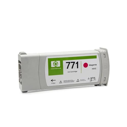 LQNXAVUD Kompatible recycelte Tintenpatrone Kompatibel mit Designjet Z6200 Z6800 Z6600 Z6100 Drucker Arbeiten mit 771 Plotter -Patrone(M) von LQNXAVUD