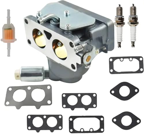 Vergaser kompatibel mit und Motoren 791230 799230 699709 499804 499809 Anpassungen V-Twin 20 PS 21 PS 23 PS 24 PS 25 PS Modelle Handbuch Choke 791230 Ersatzvergüt Carbon(Silver) von LQNXAVUD
