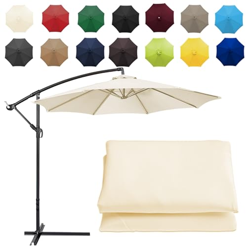Dekorative AC-Einheitsabdeckung, Ersatzschirmdach, Ersatzschirmtuch(White,8 ribs 3m(9.8ft)) von LQRCTRY