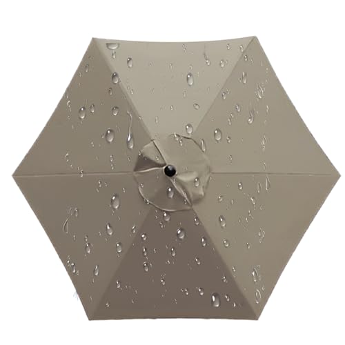 Dekorative AC-Einheitsabdeckung, Ersatzschirmdach, Gartenschirmdachabdeckung,(Top color,6 ribs 3m(9.8ft)) von LQRCTRY