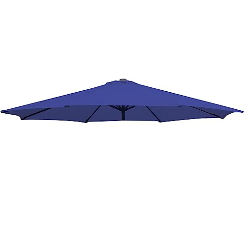 Dekorative AC-Einheitsabdeckung, Stoffbezug for Gartensonnenschirm, 2,7 m(Blue,2.7M (6 Ribs)) von LQRCTRY