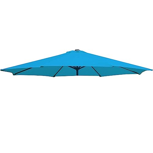 Dekorative AC-Einheitsabdeckung, Stoffbezug for Gartensonnenschirm, 2,7 m(Lake Blue,2.7M (6 Ribs)) von LQRCTRY
