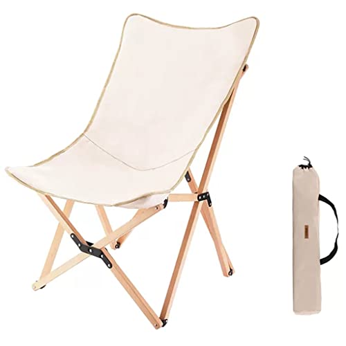 LQRCTRY Campingstuhl, Butterfly Chair Klappstuhl Bambusrahmen Leinwand verstellbar Liegend mehrere Größen(52 * 91cm) von LQRCTRY