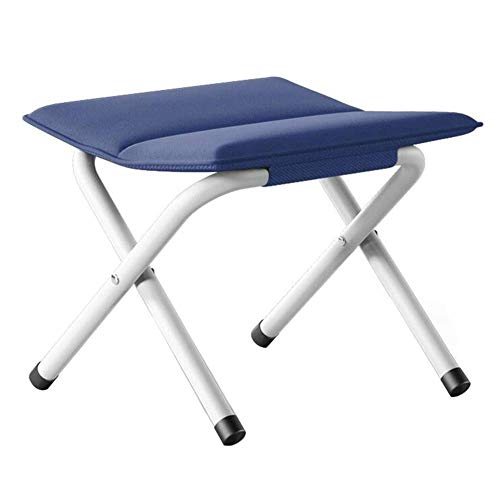 LQRCTRY Campingstuhl, Klappbarer Campinghocker, tragbar, 34 x 33 x 33 cm, Mehrfarbig(Blue) von LQRCTRY