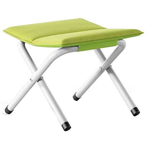 LQRCTRY Campingstuhl, Klappbarer Campinghocker, tragbar, 34 x 33 x 33 cm, Mehrfarbig(Green) von LQRCTRY
