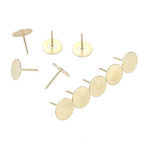 Nägel, Polsternägel 15x19mm Multicolor 10er Packung(Gold) von LQRCTRY