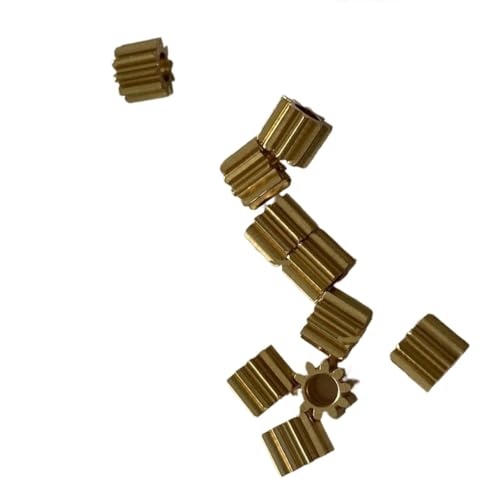 Ritzel, 10 Stück Kupfer-Motorritzel, 0,5 Modul, mehrere Größen, 5 mm Dicke(12T*7 * 2.02 * 5mm) von LQRCTRY