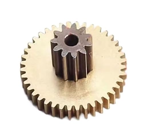 Ritzel, Motorritzel-Getriebe, Kupfer-Metall-Wälzfräsen, Doppelgetriebe, 0,2 m, 0,3 m, 10 Zähne, mehrere Größen(10T 0.3m+54t 0.2m) von LQRCTRY