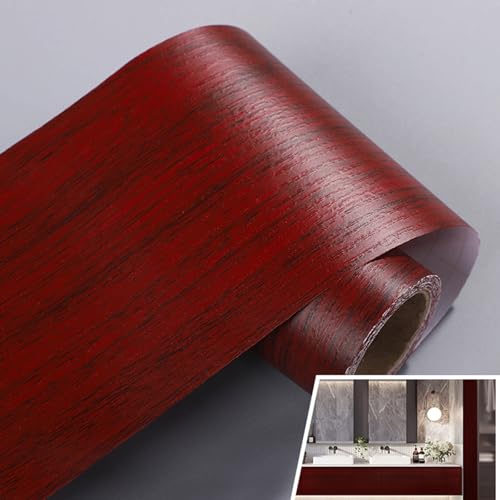 Selbstklebende Fußleiste, 1pc selbstklebende PVC-Holzmaserung Reparatur Aufkleber for Türrahmen Fensterabdeckung(B,60cmx5m) von LQRCTRY