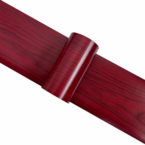 Selbstklebende Fußleiste, Holzmaserung Türrahmen Wrapping Aufkleber Selbstklebende Reparatur Mehrere Größen(H,20cmx5m) von LQRCTRY