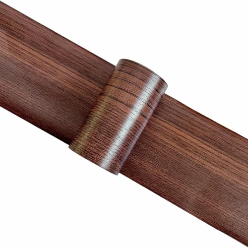 Selbstklebende Fußleiste, Holzmaserung Türrahmen Wrapping Aufkleber Selbstklebende Reparatur Mehrere Größen(J,10cmx5m) von LQRCTRY